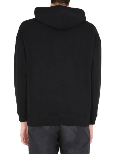 Shop Givenchy Address Patch Hoodie In Black