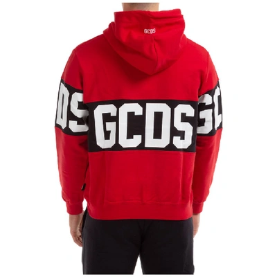 Shop Gcds Band Logo Hoodie In Red