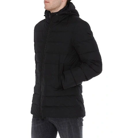 Shop Herno Zipped Down Jacket In Black