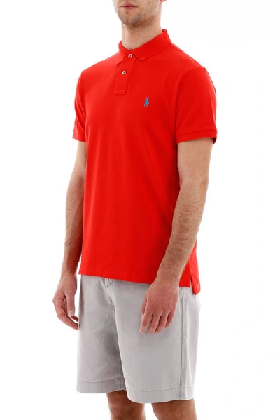 Shop Polo Ralph Lauren Logo Slim In Red