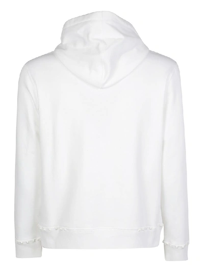 Shop Valentino Garavani Rockstud Hoodie In White