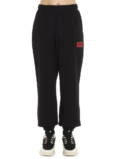 Shop 424 Logo Sweatpants In Black