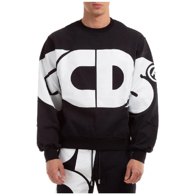 Shop Gcds Macro Logo Crewneck Sweatshirt In Black