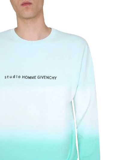 Shop Givenchy Studio Homme Faded Effect Sweatshirt In Blue