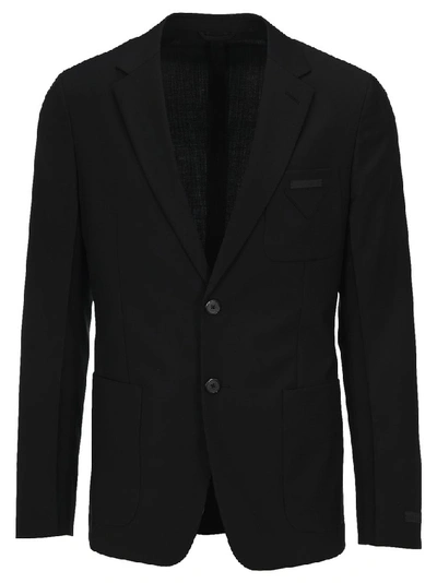 Shop Prada Single Breasted Jacket In Black