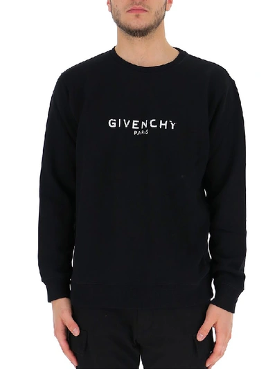 Shop Givenchy Paris Vintage Sweatshirt In Black