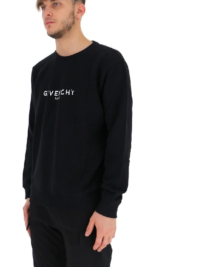 Shop Givenchy Paris Vintage Sweatshirt In Black
