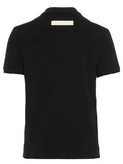 Shop Alexander Mcqueen Logo Polo Shirt In Black