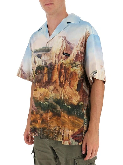 Shop Palm Angels Canyon Bowling Shirt In Multi