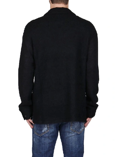 Shop Opening Ceremony Knitted Buttoned Cardigan In Black
