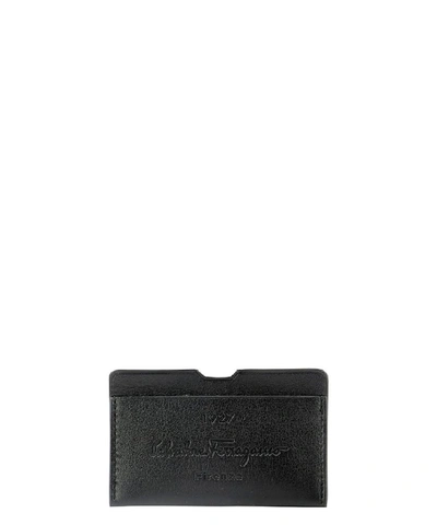 Shop Ferragamo Salvatore  1927 Cardholder In Black