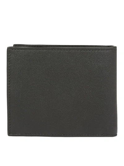 Shop Ferragamo Salvatore  Embellished Logo Wallet In Black
