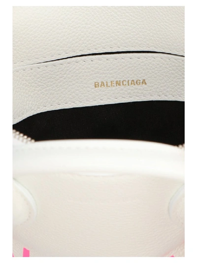 Shop Balenciaga Ville Xxs Tote Bag In White