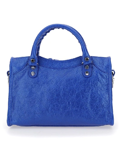Shop Balenciaga Classic City Mini Tote Bag In Blue