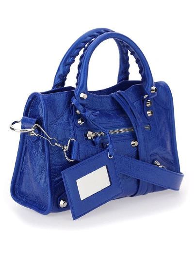 Shop Balenciaga Classic City Mini Tote Bag In Blue