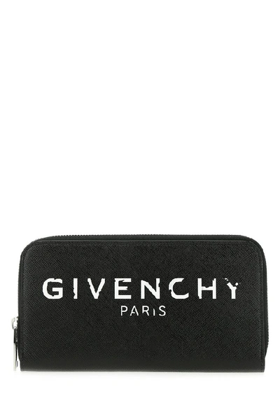 Shop Givenchy Vintage Logo Zip In Black