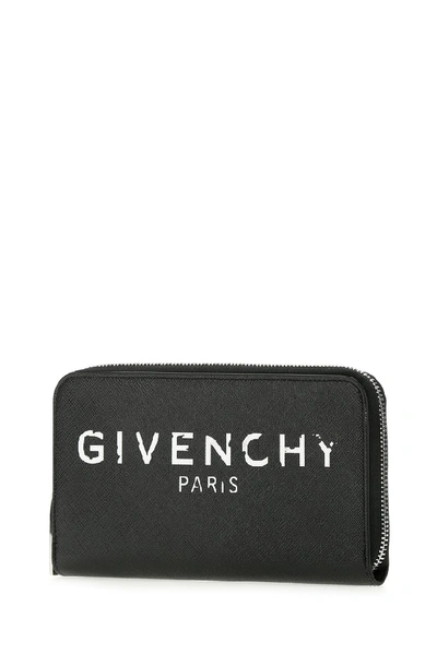 Shop Givenchy Vintage Logo Zip In Black