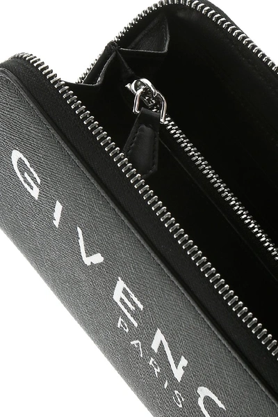 Shop Givenchy Vintage Logo Zip In Black