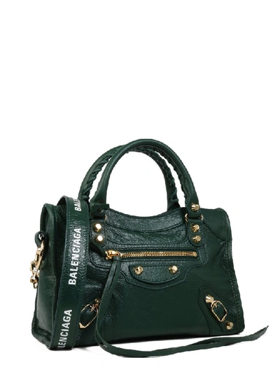 Shop Balenciaga Classic City Mini Shoulder Bag In Green