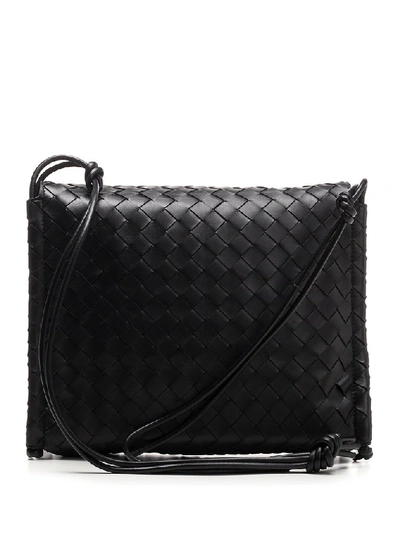 Shop Bottega Veneta Bv Fold Medium Shoulder Bag In Black