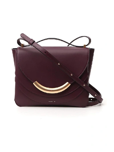 Shop Wandler Luna Arch Shoulder Bag In Purple