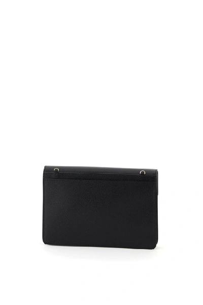 Shop Ferragamo Salvatore  Gancini Mini Clutch Bag In Black