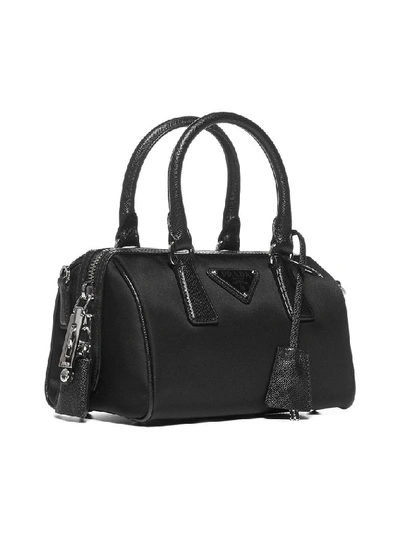 Shop Prada Bauletto Re In Black