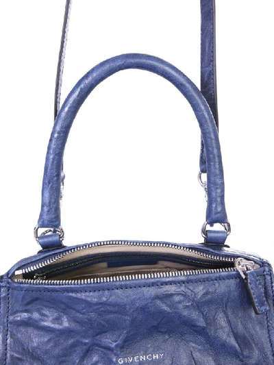 Shop Givenchy Small Pandora Tote Bag In Blue