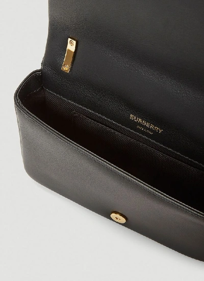 Shop Burberry Lola Mini Quilted Shoulder Bag In Black