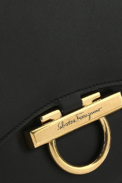 Shop Ferragamo Salvatore  Classic Flap Bag In Black