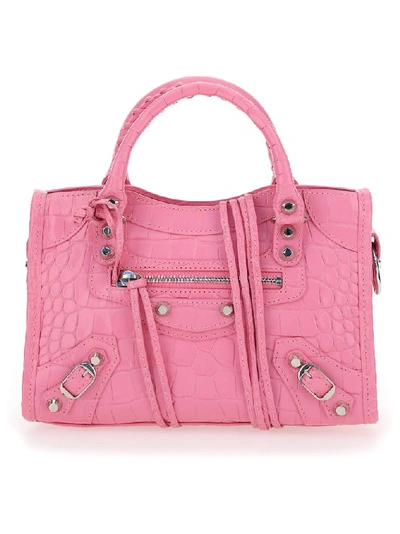 Shop Balenciaga Classic City Mini Tote Bag In Pink