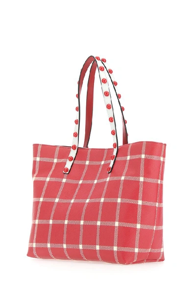 Shop Red Valentino Redvalentino Check Motif Print Handbag