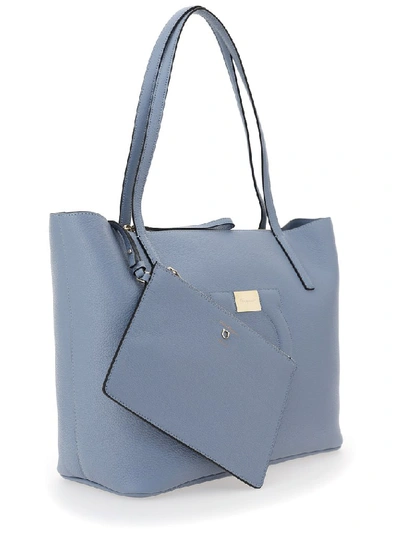 Shop Ferragamo Salvatore  Medium Gancini Tote Bag In Blue