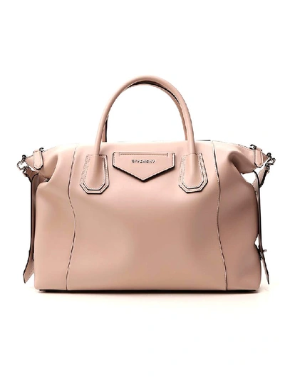Shop Givenchy Antigona Medium Soft Tote Bag In Beige