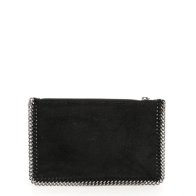 Shop Stella Mccartney Falabella Clutch Bag In Black