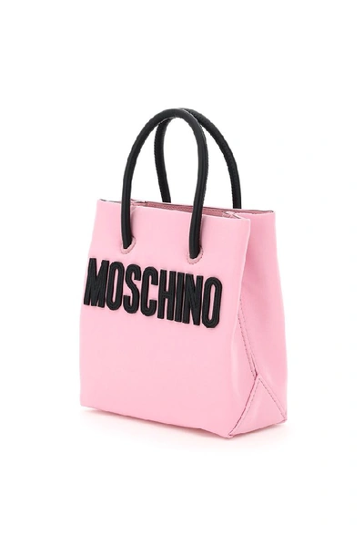 Shop Moschino Teddy Tote Bag In Pink