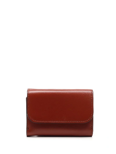 Shop Chloé C Trifold Wallet In Brown