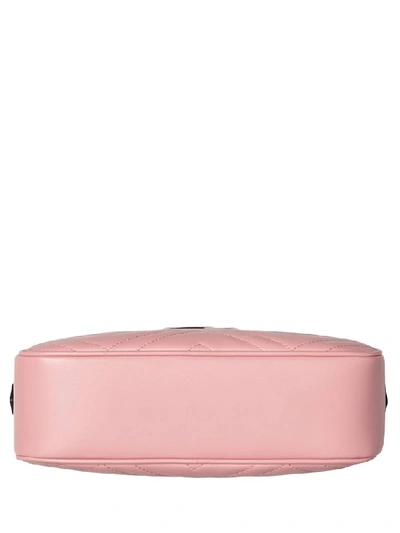 Shop Gucci Gg Marmont Small Shoulder Bag In Pink