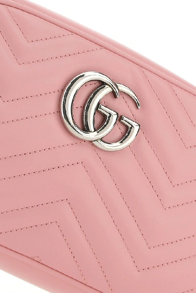 Shop Gucci Gg Marmont Small Shoulder Bag In Pink