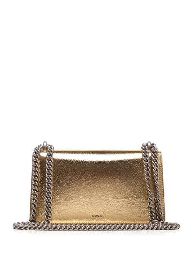 Shop Gucci Dionysus Small Shoulder Bag In Gold