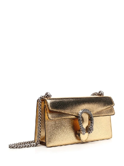 Shop Gucci Dionysus Small Shoulder Bag In Gold