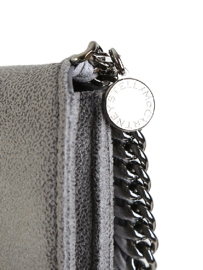Shop Stella Mccartney Falabella Continental Wallet In Grey