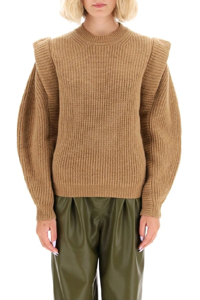 Shop Isabel Marant Bolton Knitted Sweater In Brown