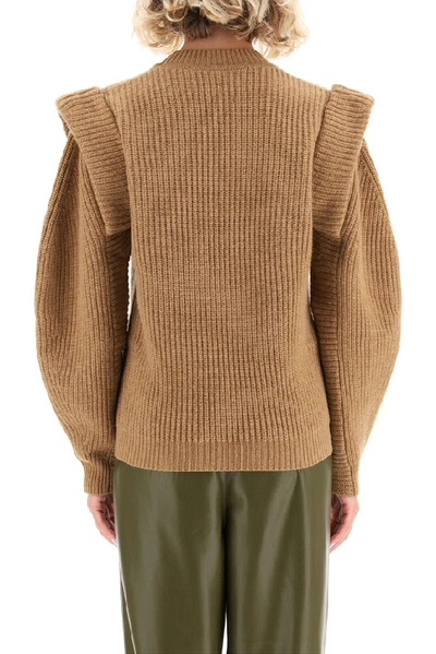 Shop Isabel Marant Bolton Knitted Sweater In Brown