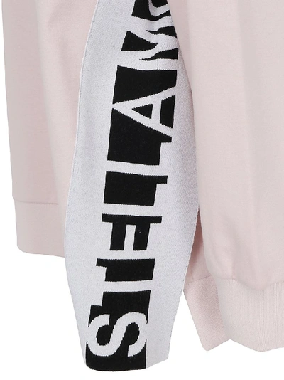 Shop Stella Mccartney Logo Tape Sweatshirt In Pink