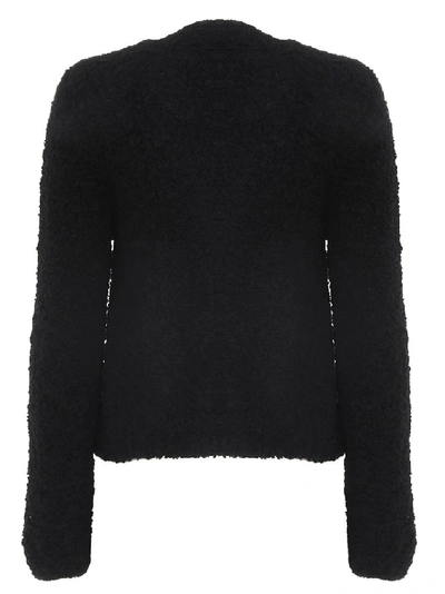 Shop Moschino Macro Zip Cardigan In Black