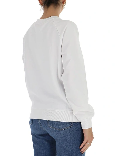 Shop Givenchy Vintage Logo Sweatshirt In White