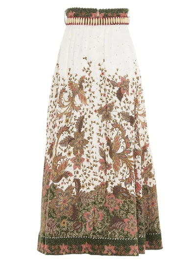 Shop Zimmermann Empire Batik Skirt In Multi