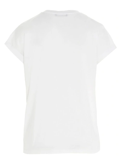 Shop Balmain Logo Embellished T In White