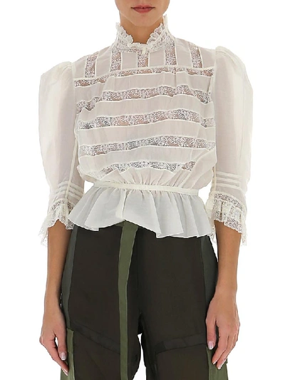 Shop Marc Jacobs The Victorian Blouse In White